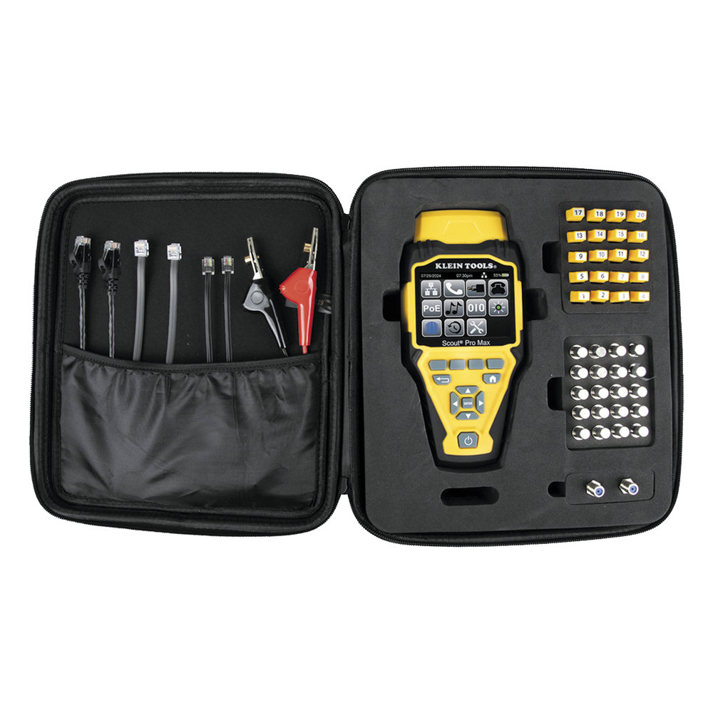 [VDV501-770] Juego de Probador de Cables de Red con Transmisores Remotos Scout? Pro Max. Detecta la Capacidad de la Red y las Velocidades de Conexión hasta 10 Gbps