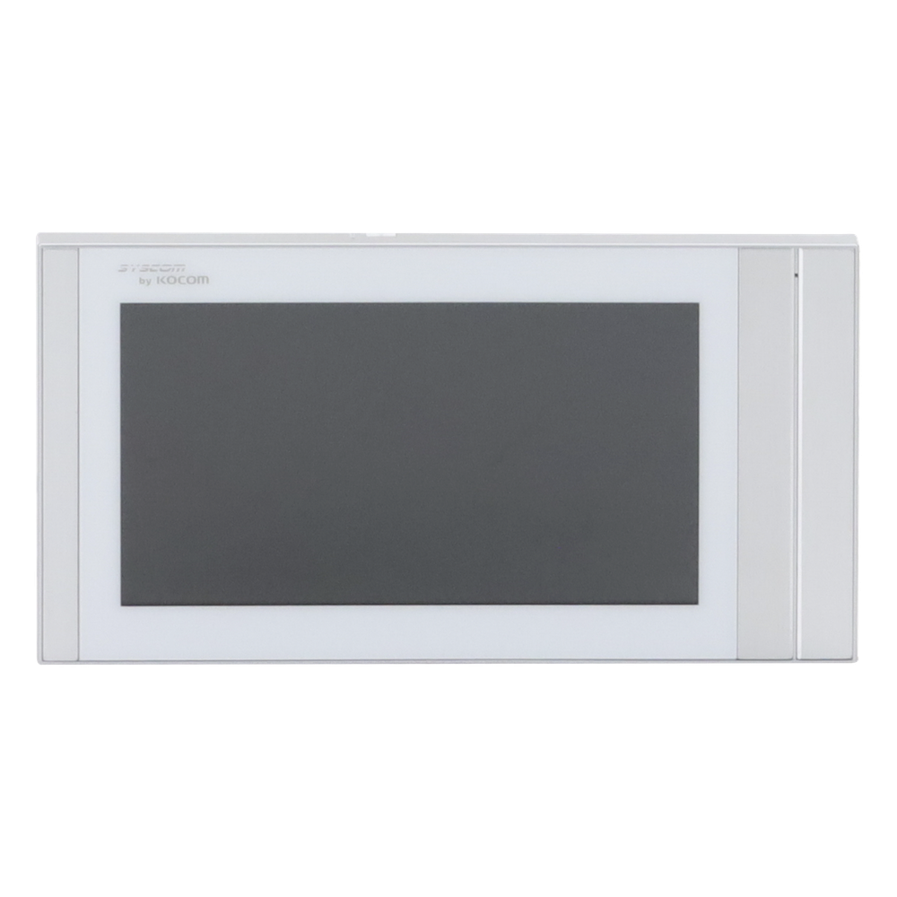 Monitor Analógico LCD de 7" 1080p (Full HD) a Color / Touch Screen / Soporta 2 Frentes de Calle y hasta 4 Monitores / Soporta Cámaras Analogicas (TURBOHD) para Tener Visión Adicional / Color Blanco
