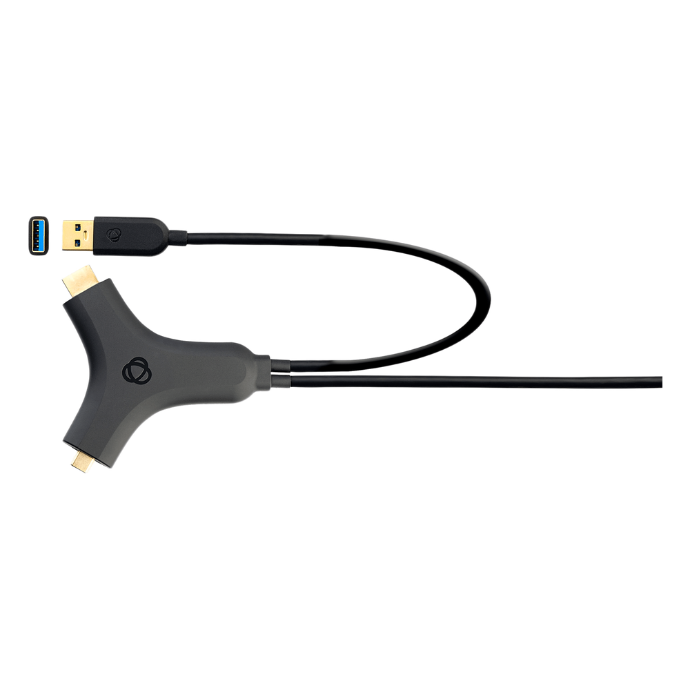 [CCU32/UC+H] Adaptador Activo Multi-Formato | HDMI + USB 3.2 a USB-C | 4K@30Hz 4:4:4 | 60W PD | Carcasa ABS | Cable 2.7 m (8.85 ft)