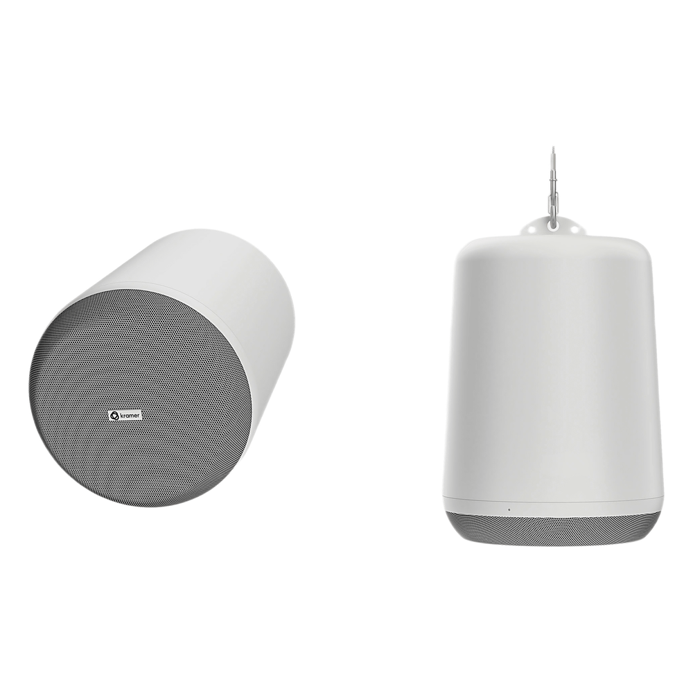 [PN-6D-WT] Altavoz Colgante 6.5" | PoE++-PoE+-PoE | Dante Audio Networking | DSP Integrado | 100-105 dB SPL | Plenum Rated UL2043 | Pendant Ceiling Mount