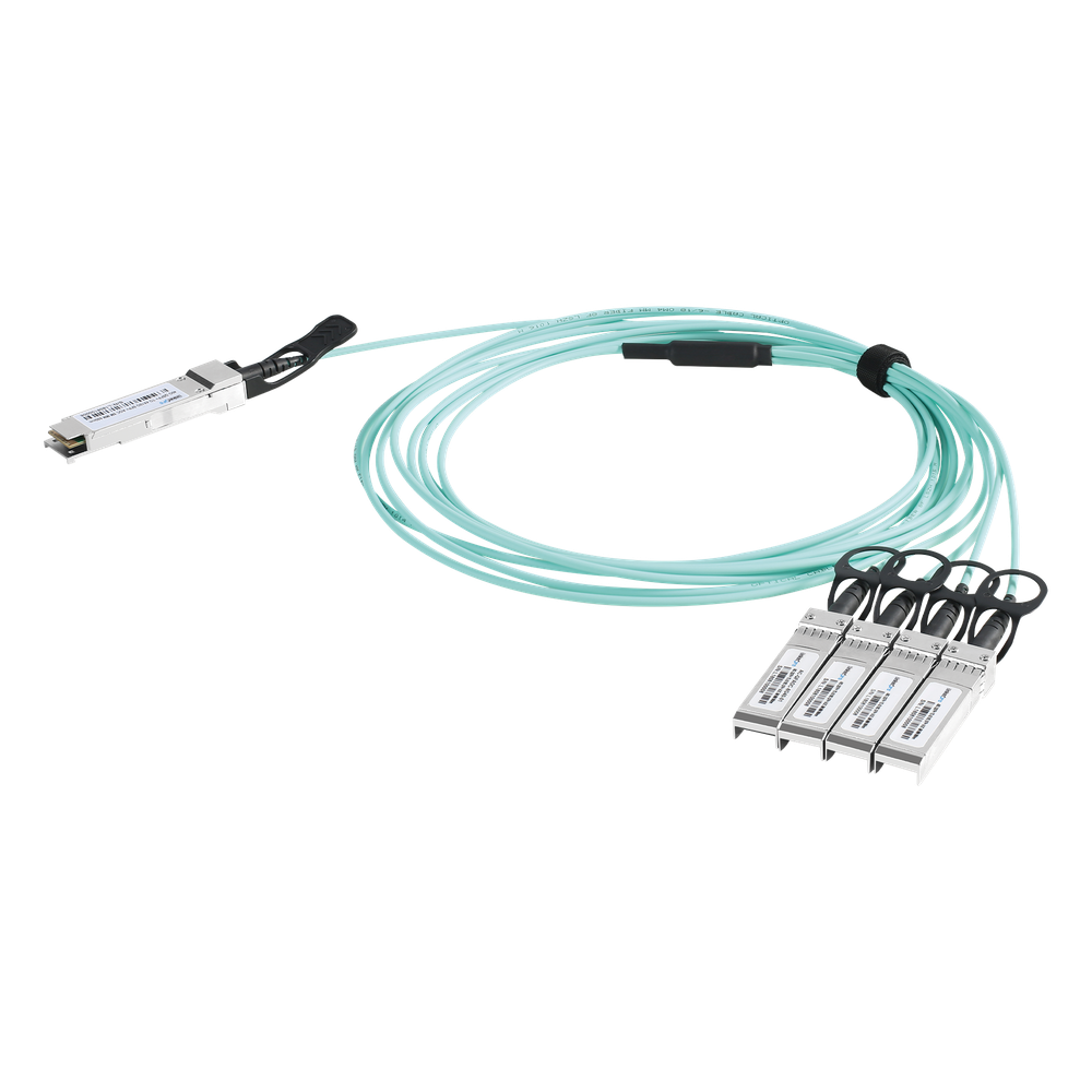 Cable AOC QSFP+ de 40 Gbps a 4x 10 Gbps 1 m