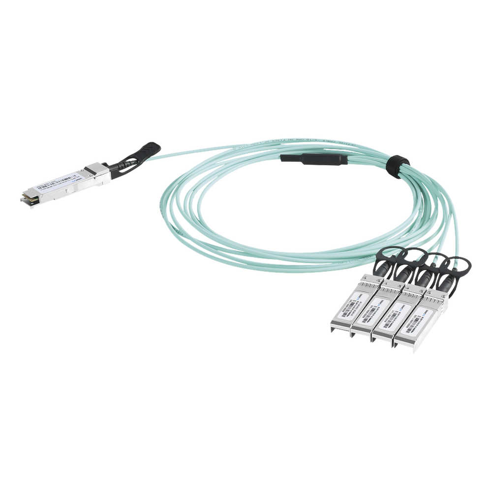 Cable AOC QSFP+ de 40 Gbps a 4x 10 Gbps 2 m