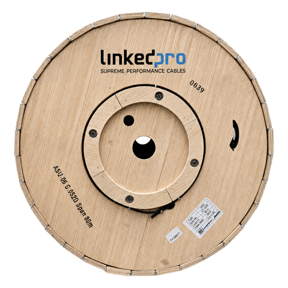 [LP-ASU80-06C/4KM] Bobina de fibra óptica monomodo, 6 Hilos