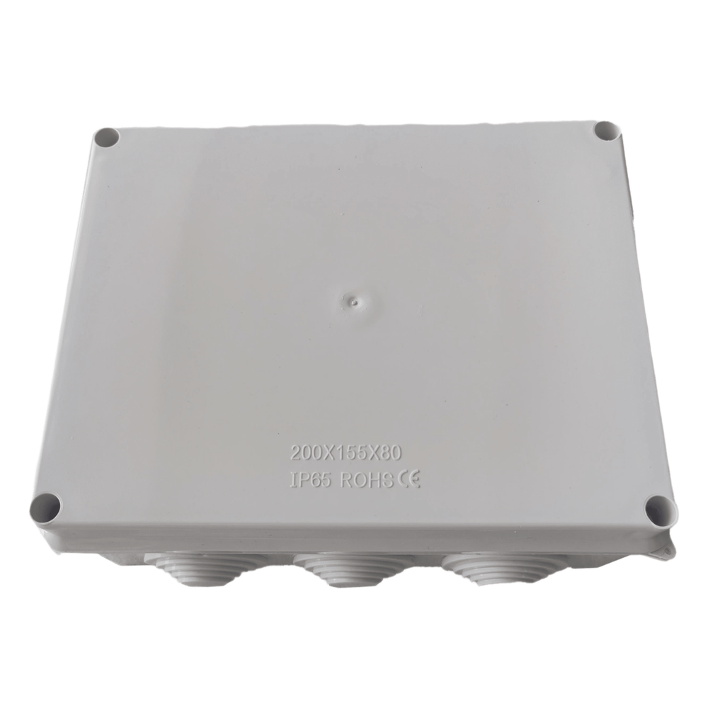Caja de Derivación-Conexión 200 x 155 x 80 mm, 3.1", IP65, exterior