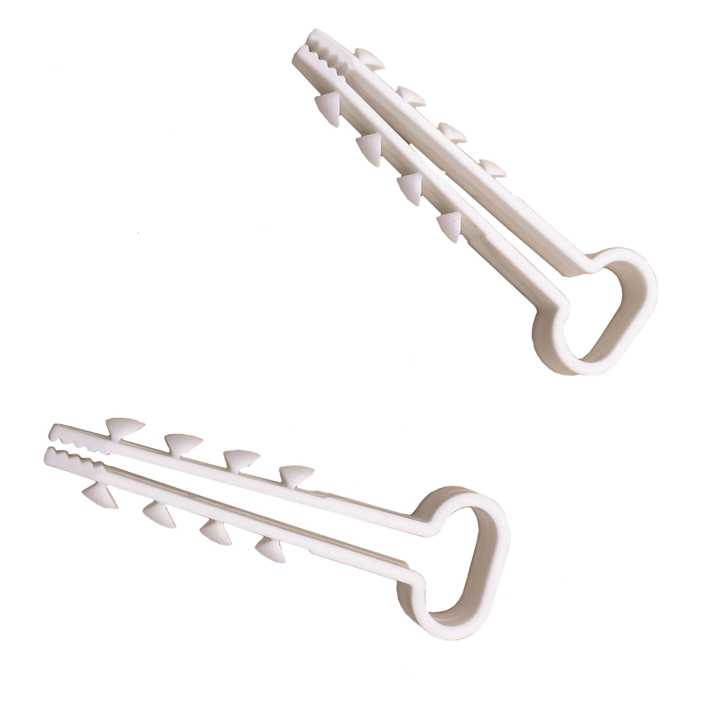 [LPHOLD10] Bolsa con 100 clips sujetadores de plástico para cables de 6
