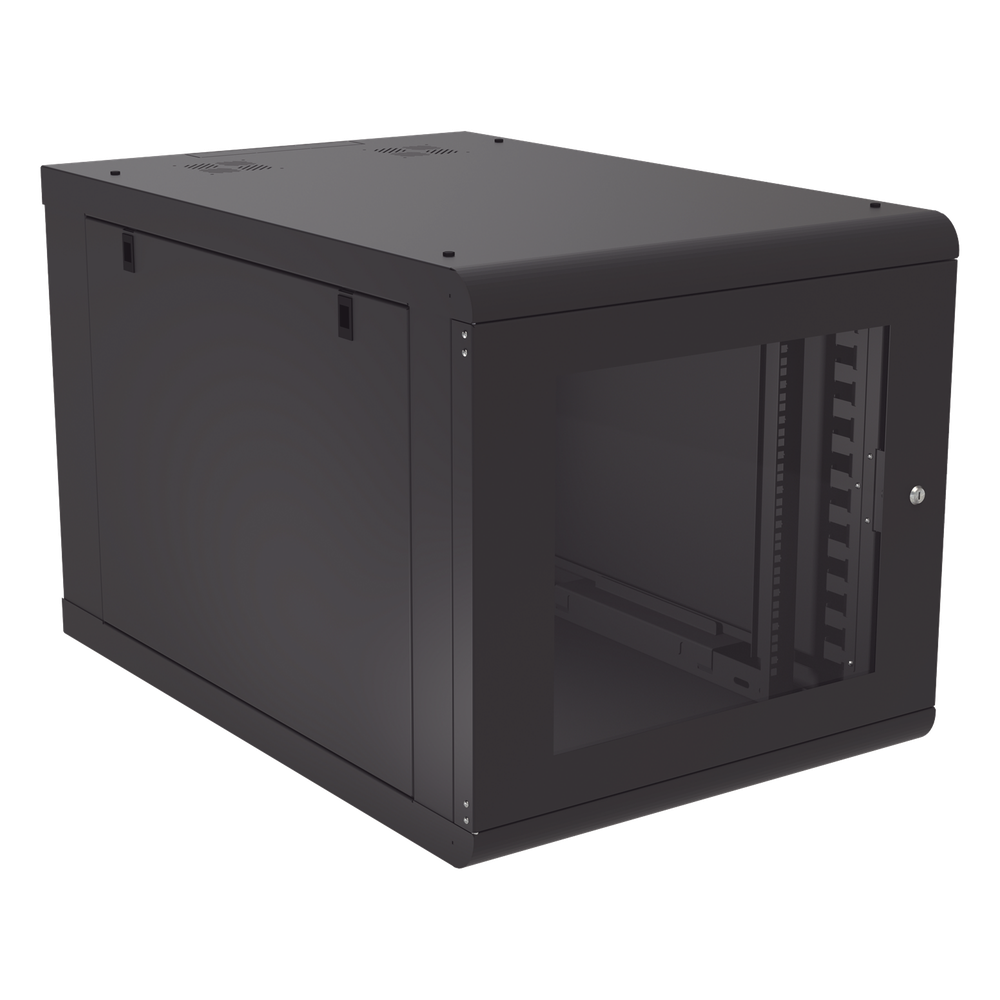 [SR-1912-GN2DG] Gabinete de Pared 12U de 1027 mm de Profundidad: Máxima Profundidad y Protección en Acero Reforzado, Ideal para UPS y Servidores de 19"