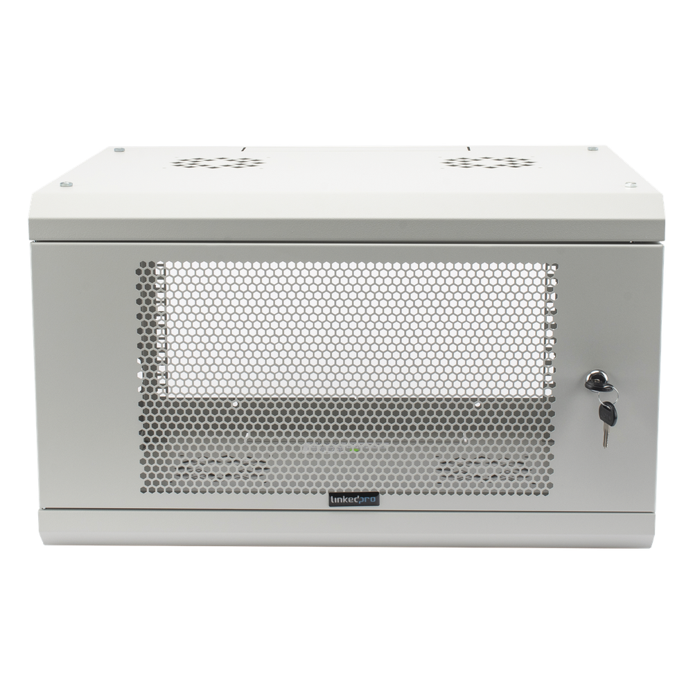 Gabinete de rack 6U, blanco