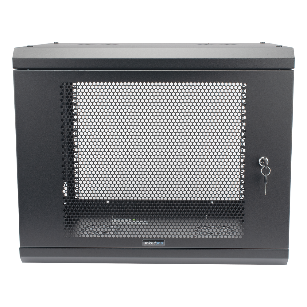 Gabinete de rack 9U, negro
