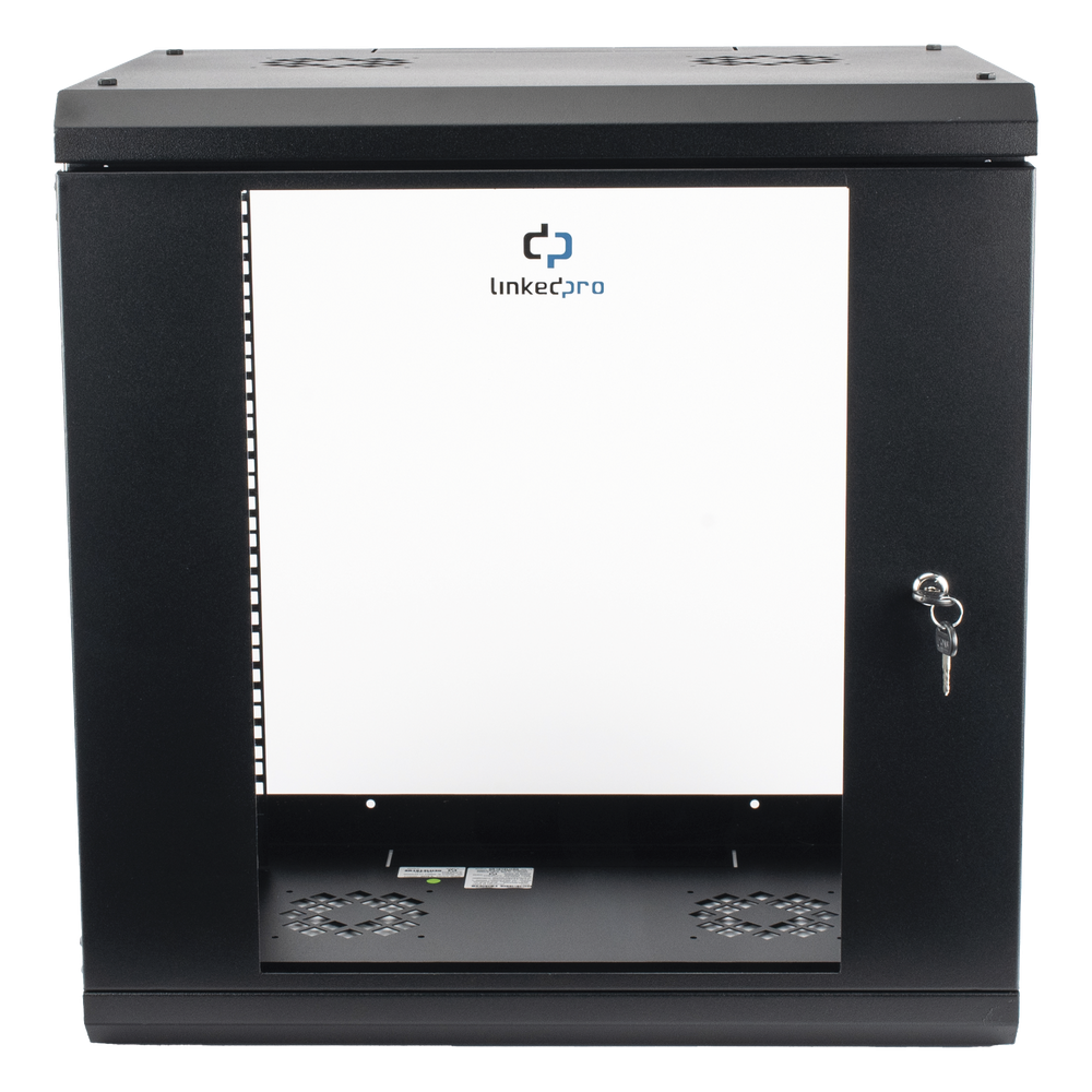 Gabinete de rack 12U, negro