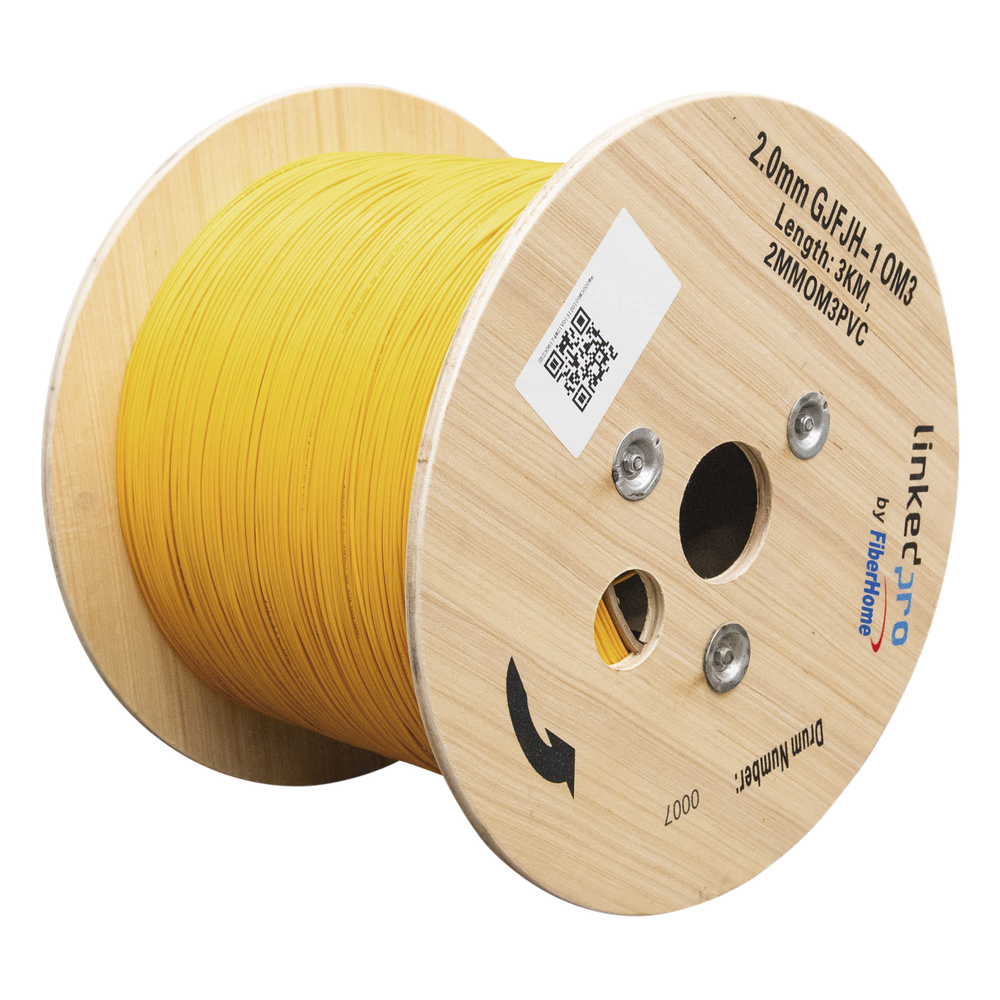 Fibra Óptica Multimodo OM3 2 mm Simplex Tight Buffer (900 2000 m