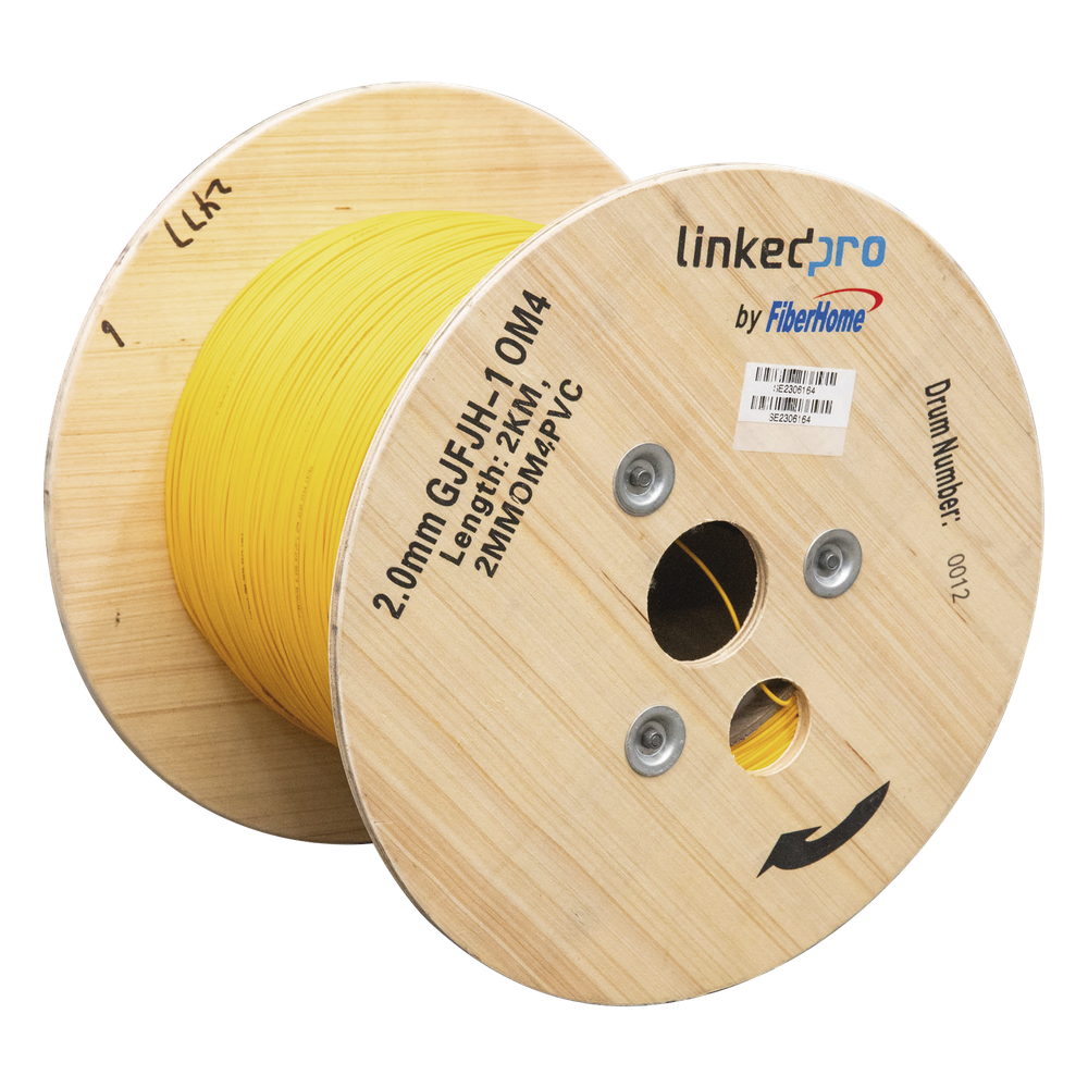 [2MMOM4PVC] Fibra Óptica Multimodo OM4 2000 m, amarillo
