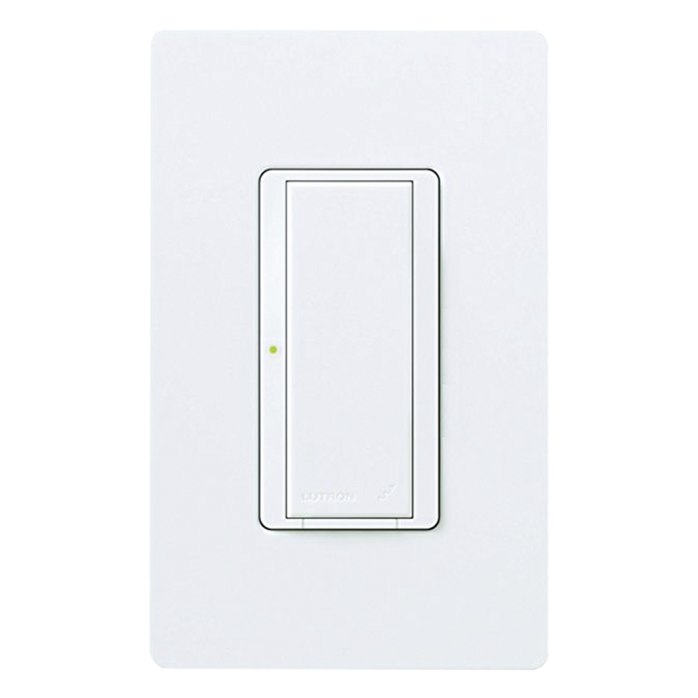 Interruptor inalámbrico, 8 A, 120-277 V, sin neutro, blanco