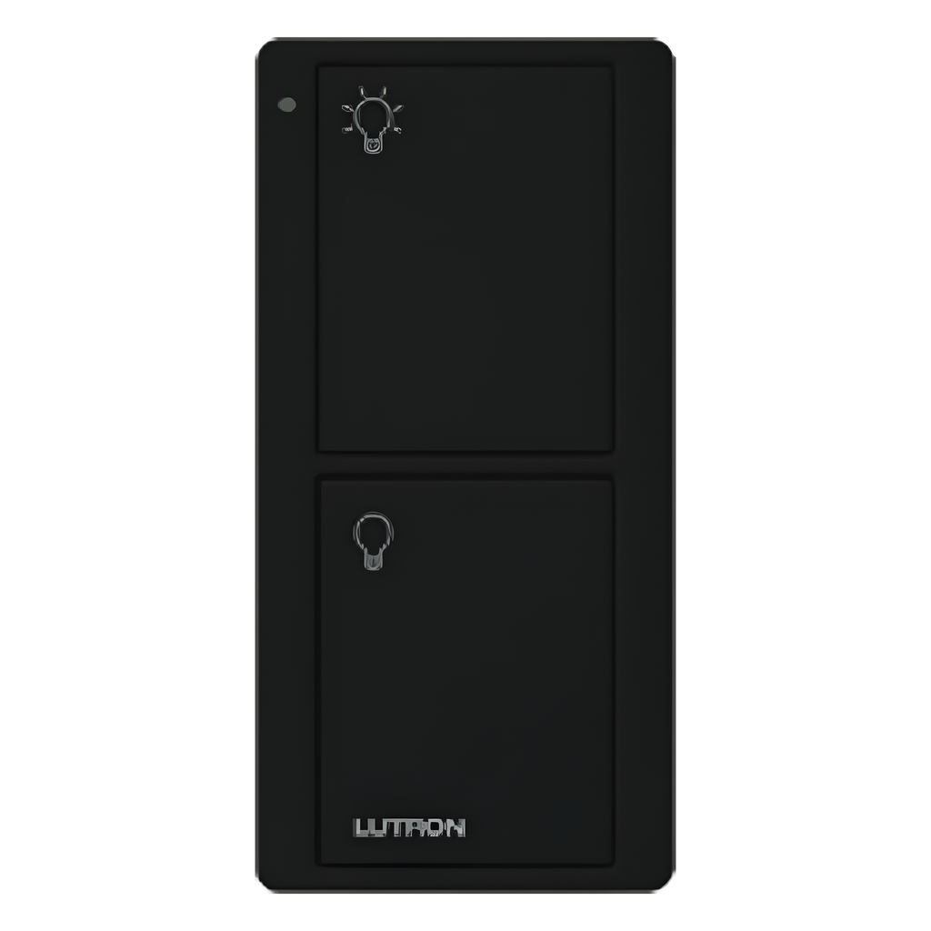 Control remoto inalámbrico Pico de 2 botones para encender negro