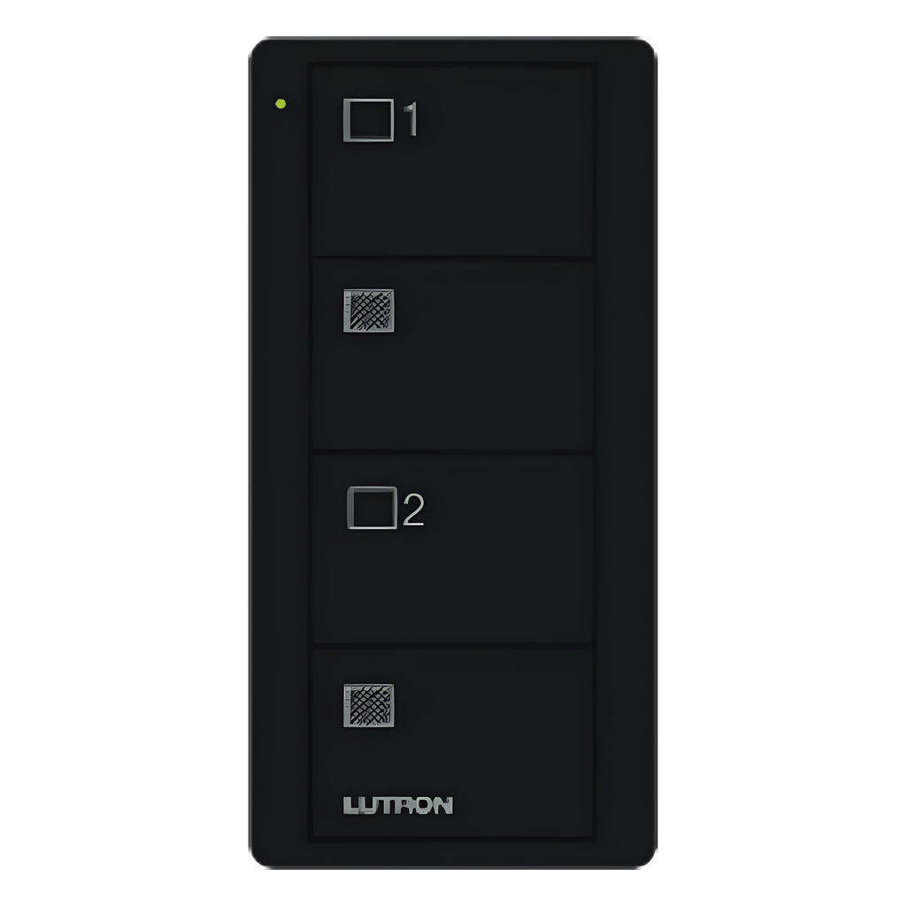 Control remoto inalámbrico Pico de 4 botones para dos grupos negro