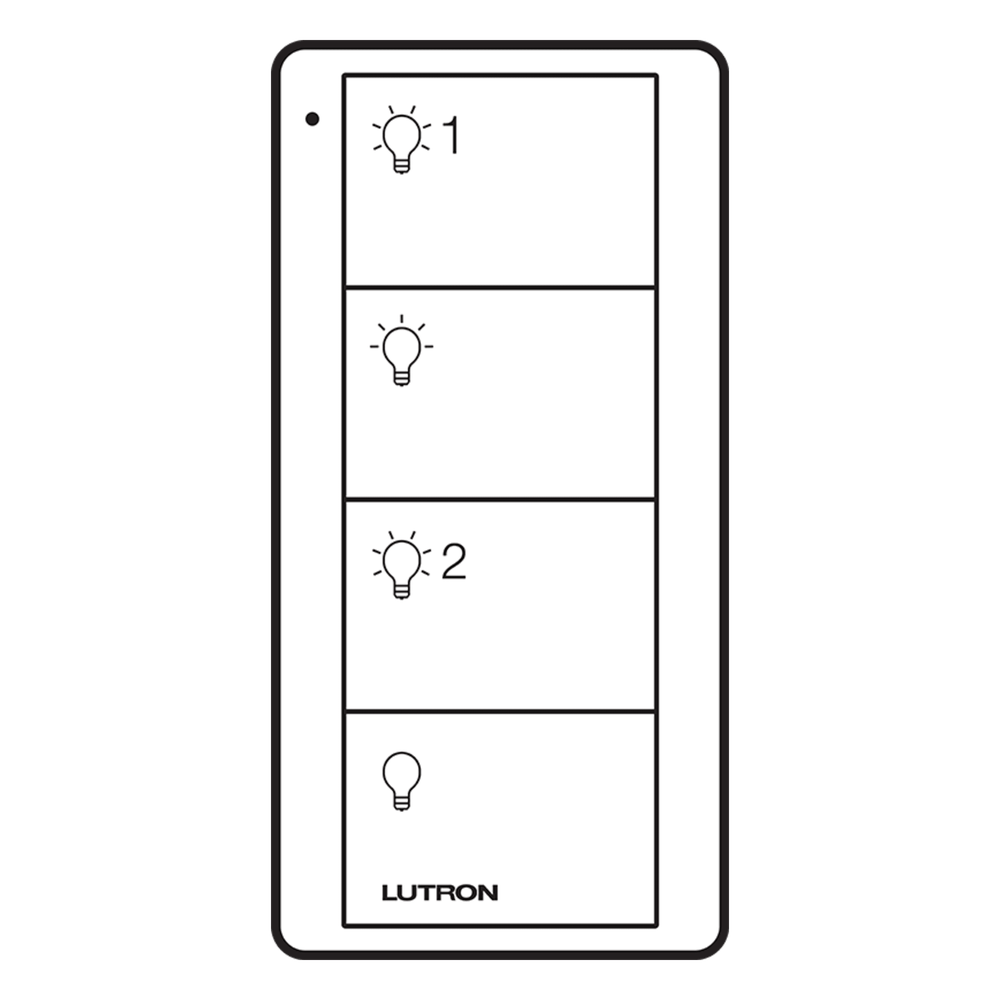 Control remoto inalámbrico Pico de 4 botones para 2 grupos