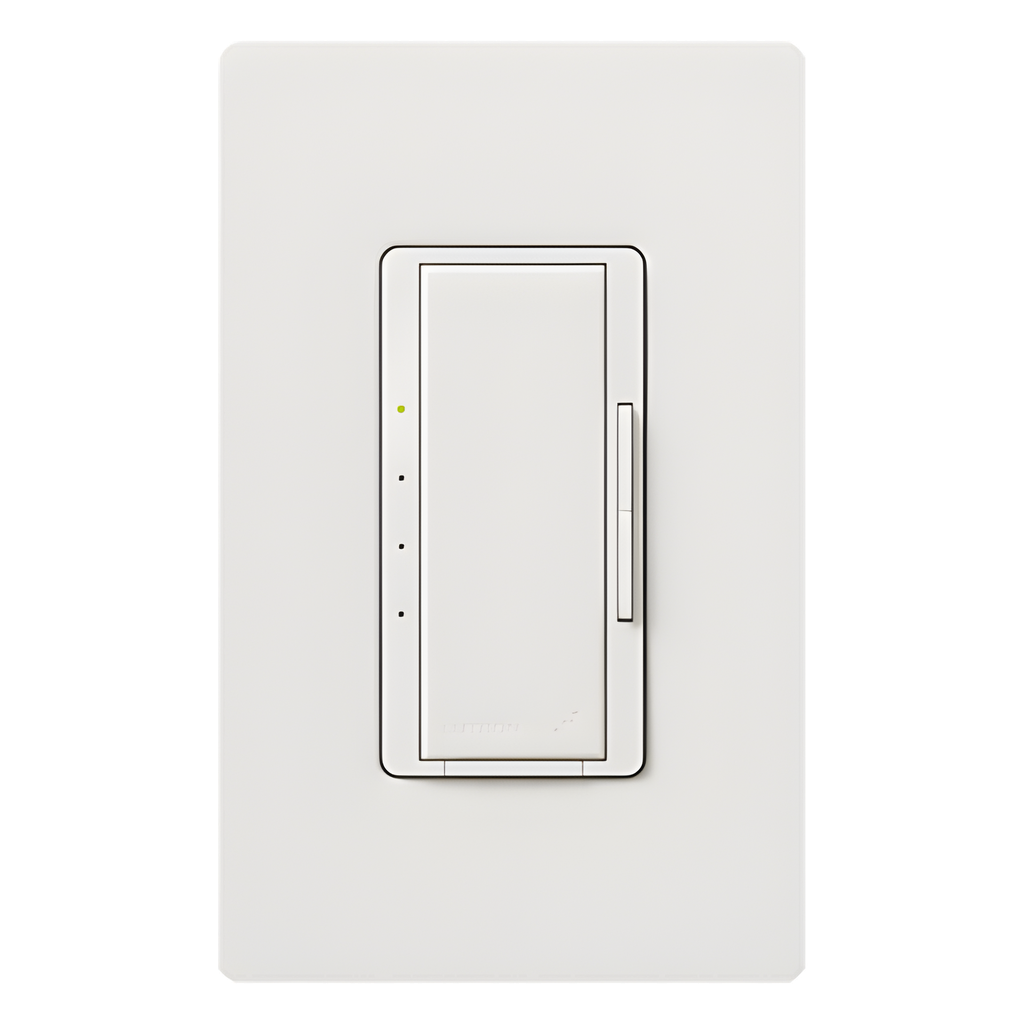 Control de pared para velocidad de ventilador de techo, 4 velocidades silenciosas más apagado, 120 V y 2 A, inalámbrico Clear Connect, para sistema RadioRA 2