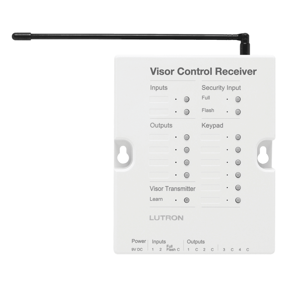 Receptor de control de visera para RadioRA 2 con 4 salidas blanco