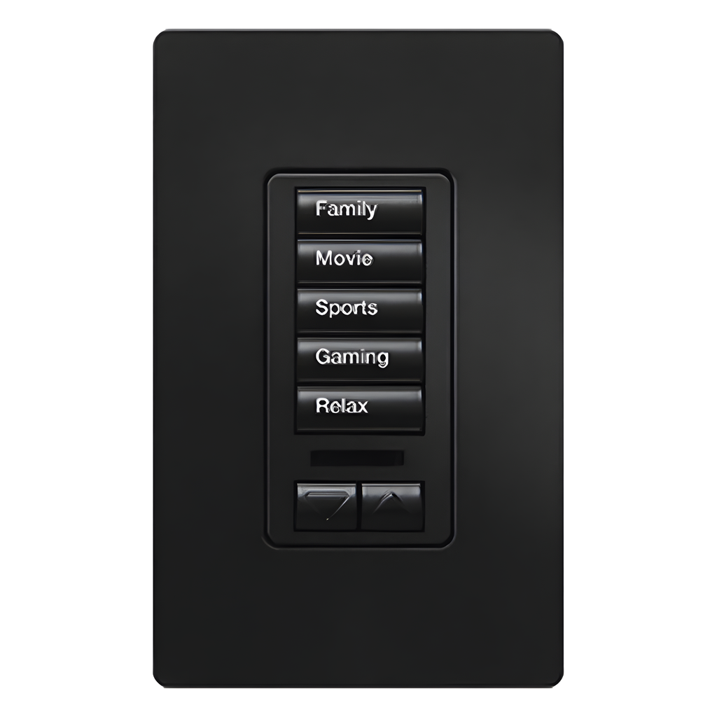 Teclado de pared para RadioRA 2 con 5 botones programables y par
