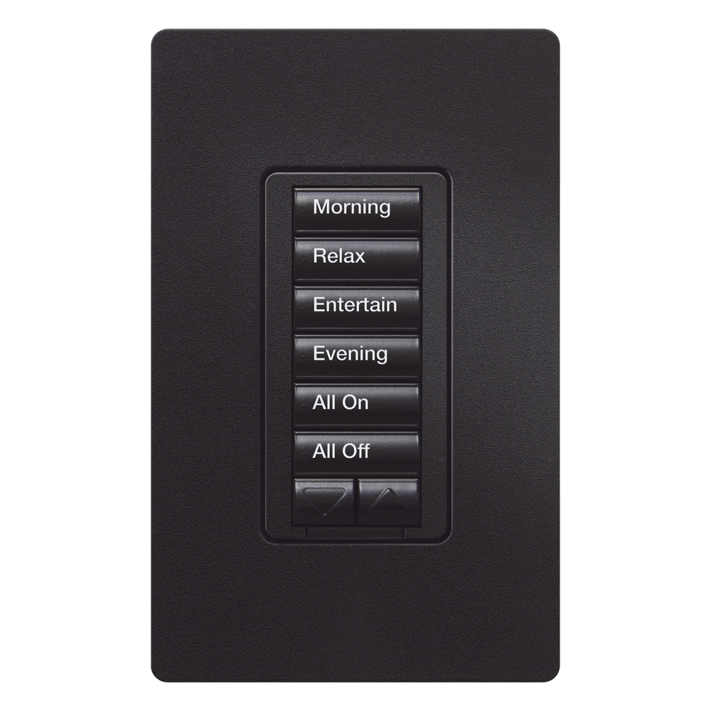 Teclado de pared seeTouch de 6 botones más subir y bajar negro