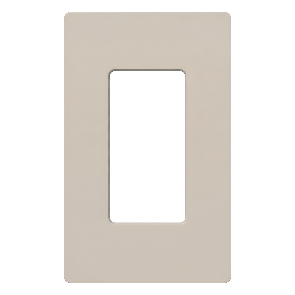 Placa de pared 1 espacio, sin tornillos