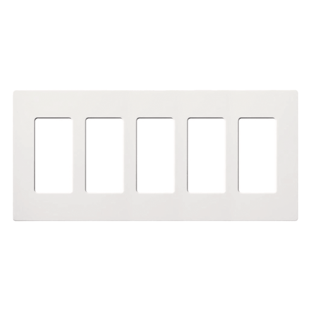 Placa de pared 5 espacios, sin tornillos