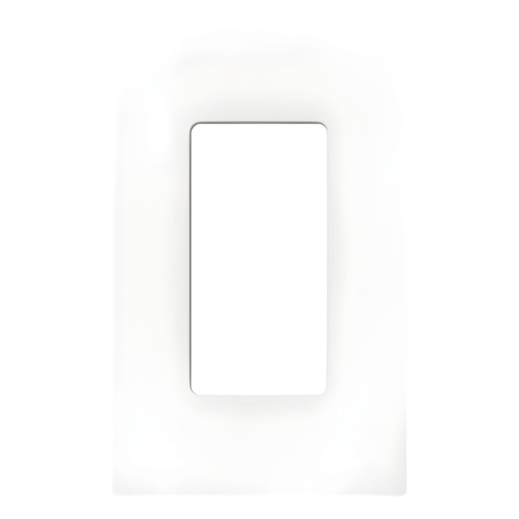 Placa de pared 1 espacio, sin tornillos