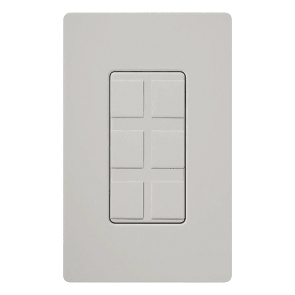 Marco de pared de 6 espacios para conectores modulares de red
