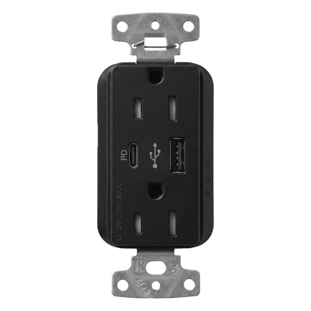 Receptáculo con USB Tipo A y C de 15 A 125 V