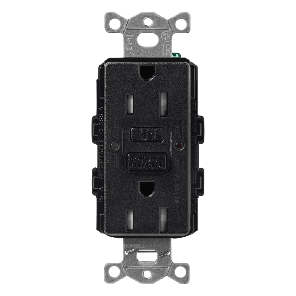 Tomacorriente dúplex GFCI autocomprobante de 15 A 125 V