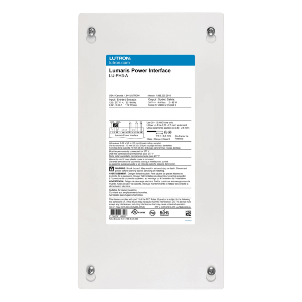 Interfaz de alimentación cableada para tira LED Lumaris