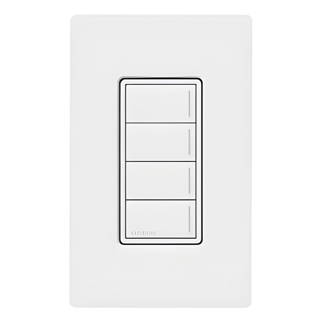 Botonera de pared Sunnata con 4 botones de escena blanco