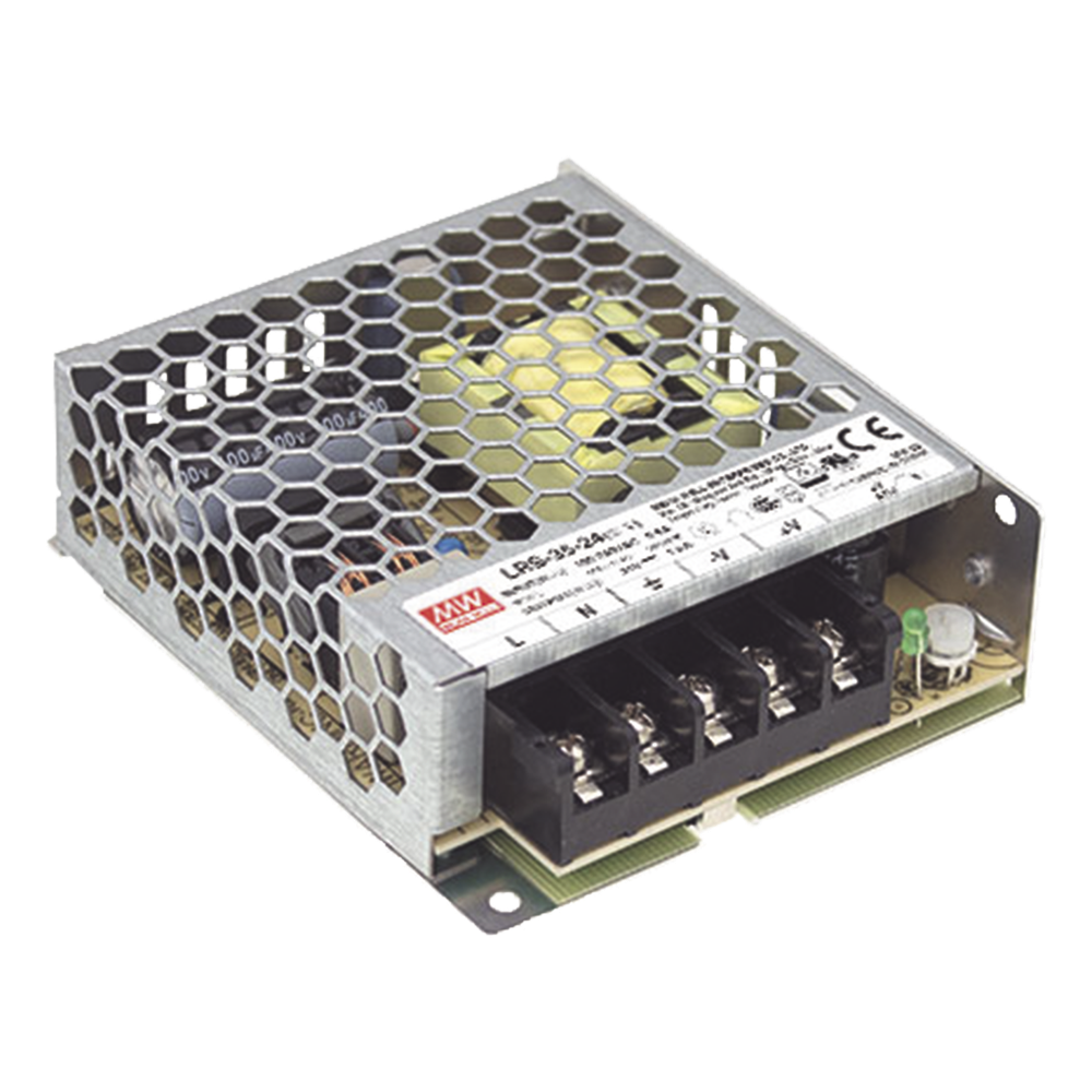 [LRS3524] Fuente de Poder Industrial Conmutada 35W de Potencia, 24Vcc, 1.5A