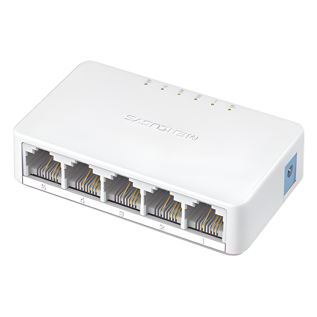 Switch no administrable 5 puertos, 10/100 Mbps
