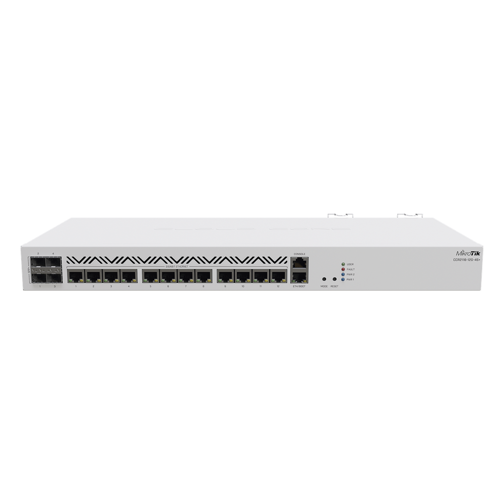 Cloud Core Router 16 Nucleos ARM, 12 puertos Gigabit, 4 SFP+ 10G