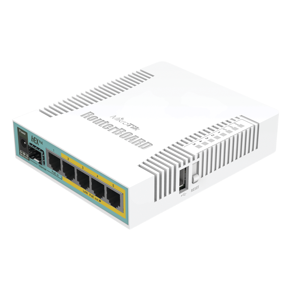 Router 5 puertos, PoE
