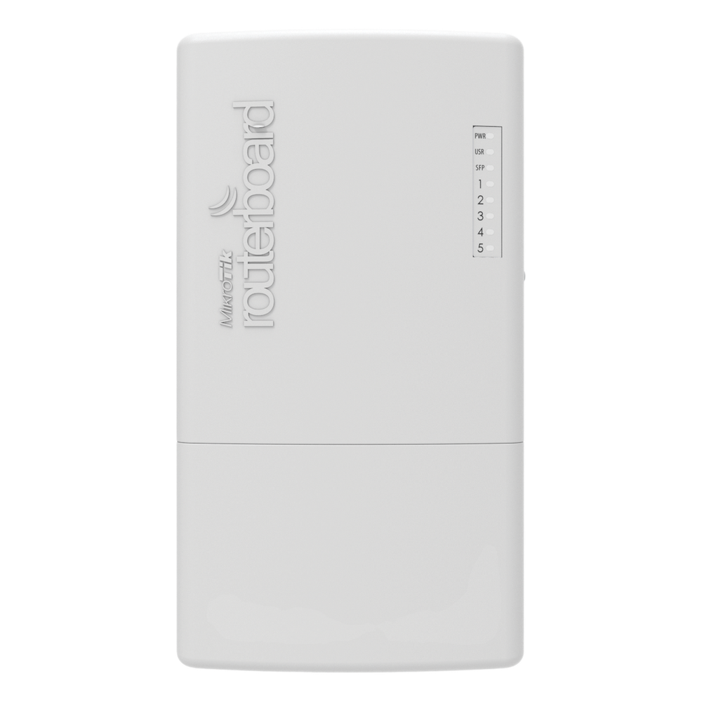 (PowerBox Pro) Router para exterior 5 puertos Gigabit, PoE Pasivo o 802.3af / at