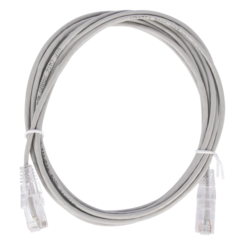 Patch cord Cat6 UTP, 2 m, gris, 28 AWG