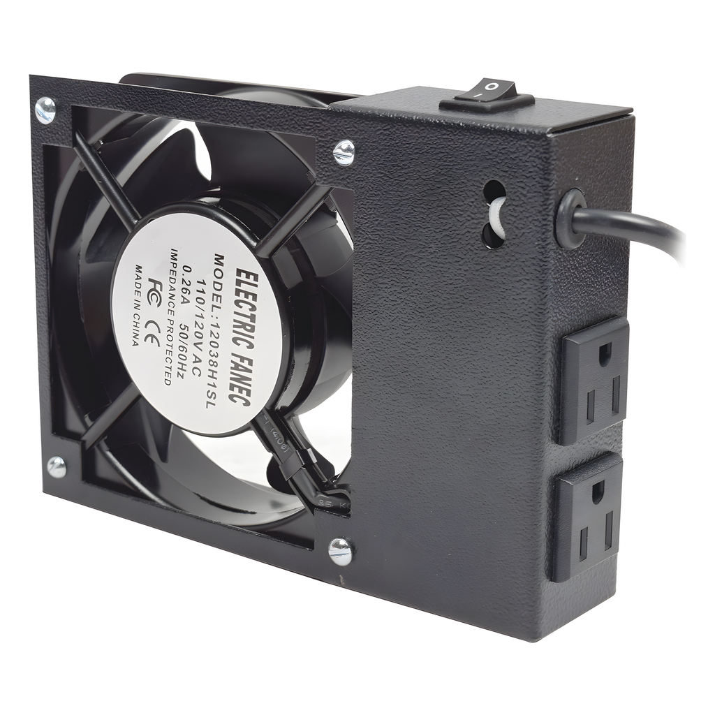 Ventilador 110 Vca con Clavija para Gabinete de pared