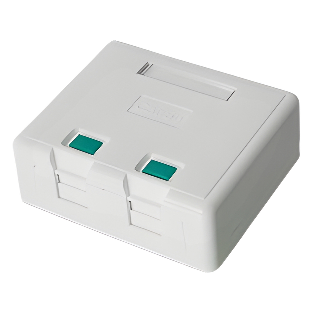 [LP-WP-06] Caja de pared con 2 puertos Keystone