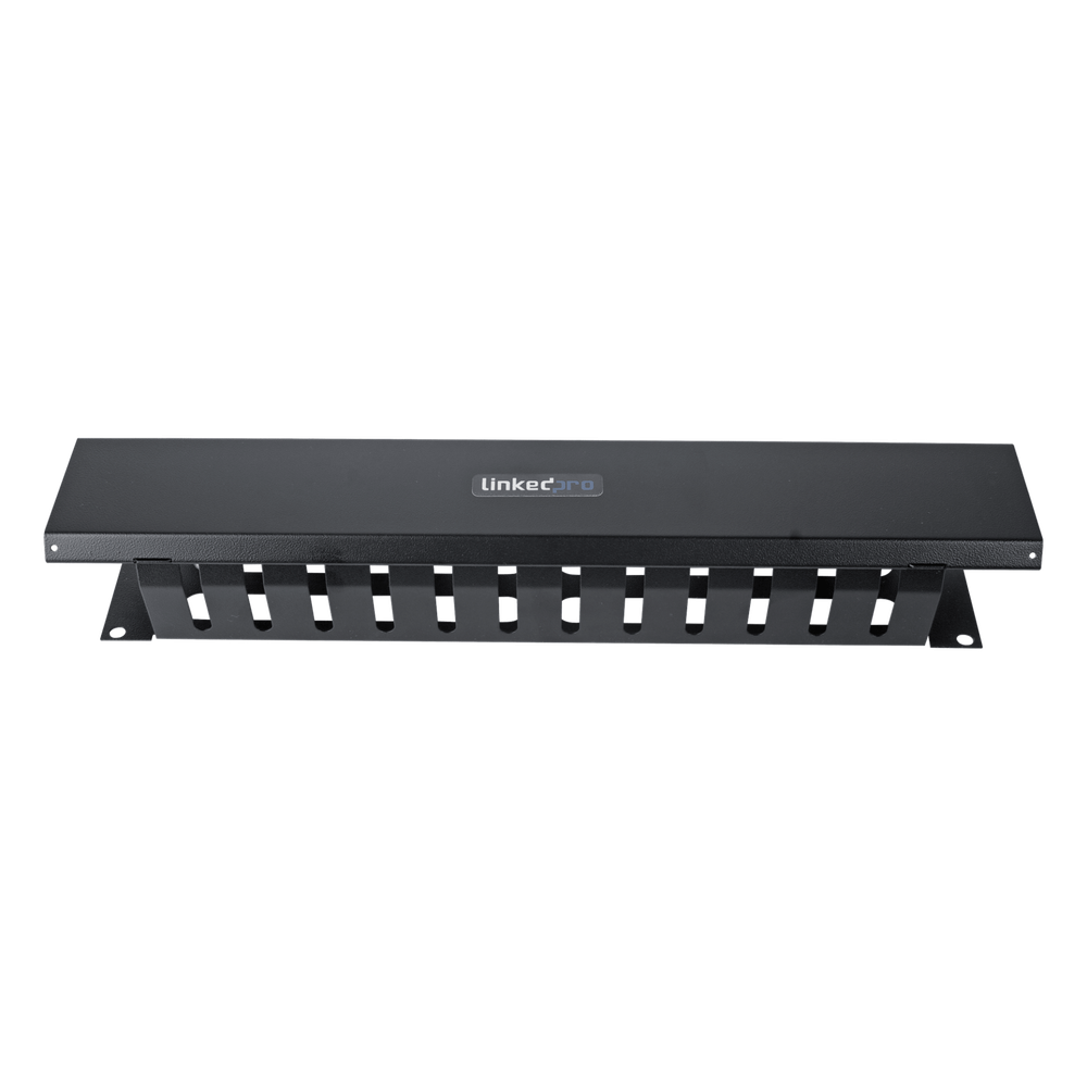 Organizador de cables horizontal 2U, 19"