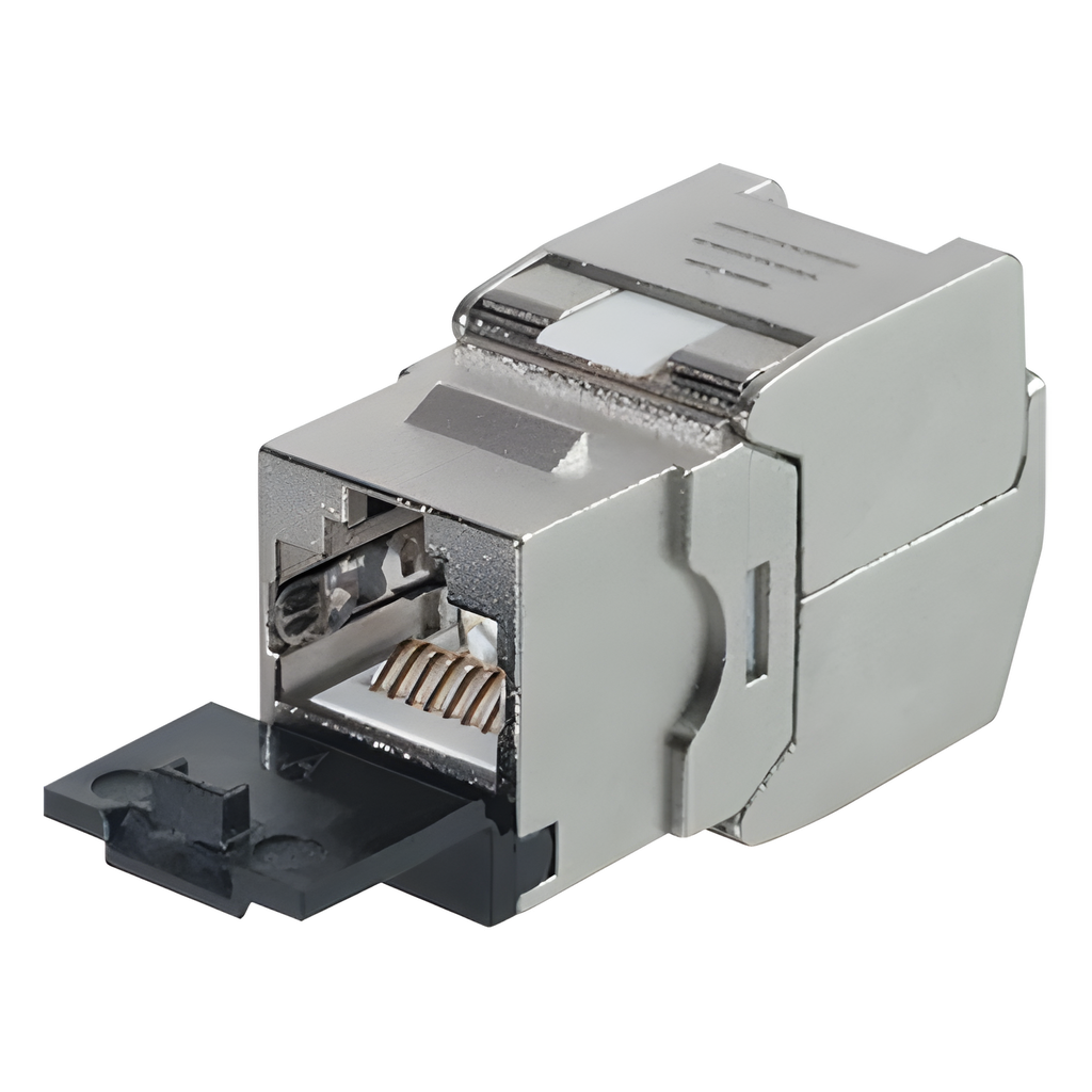 Jack RJ45 keystone Cat6A, sin herramienta