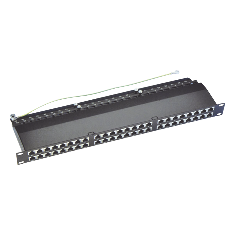 Panel de parcheo Cat6A 48 puertos, blindado