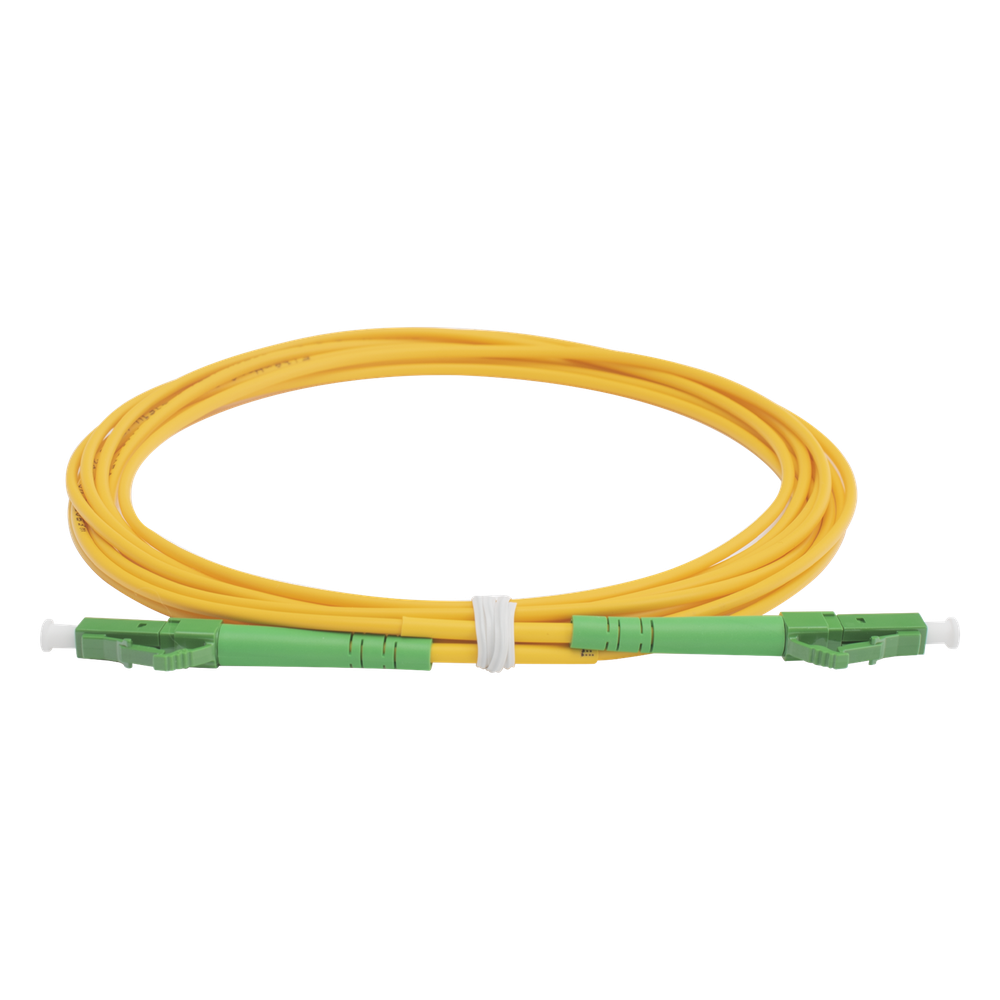 Jumper de Fibra Óptica Monomodo LC / APC-LC / APC Simplex de 3 Metros (9.84 Pies), 2mm