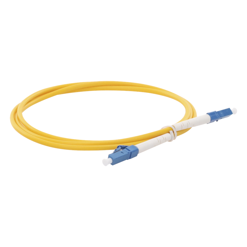 Jumper de fibra óptica monomodo, LC/UPC-LC/UPC, simplex, 1 m