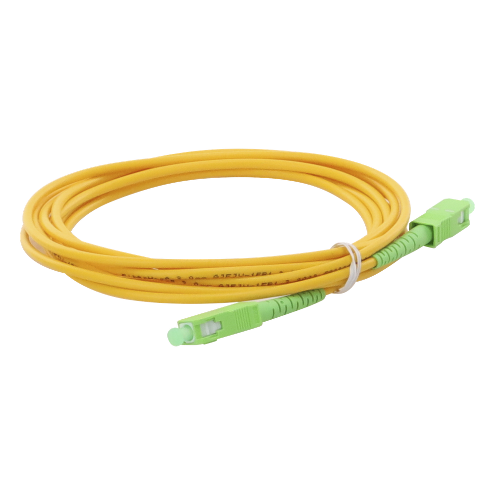 Jumper de fibra óptica monomodo, SC/APC-SC/APC, simplex, 2 m