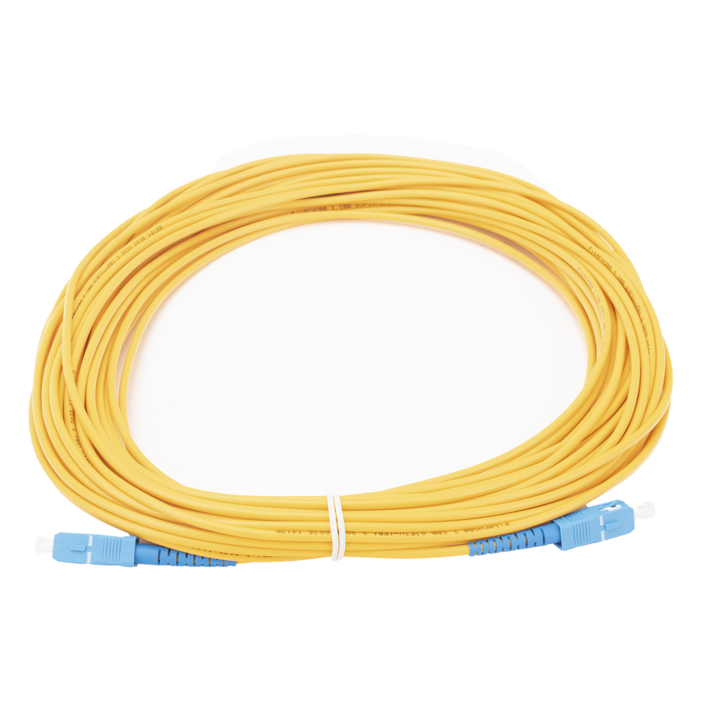 Jumper de fibra óptica monomodo, SC/UPC-SC/UPC, simplex, 20 m