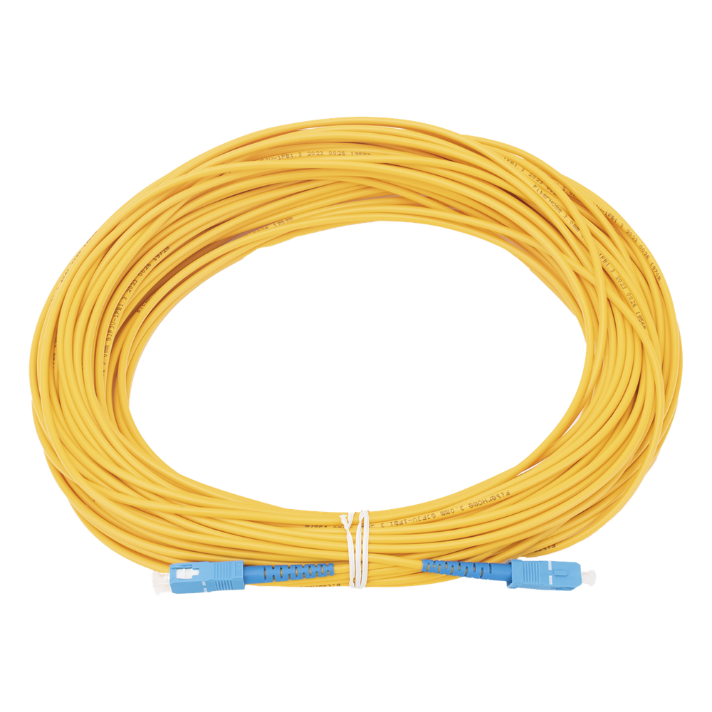 Jumper de fibra óptica monomodo, SC/UPC-SC/UPC, simplex, 30 m