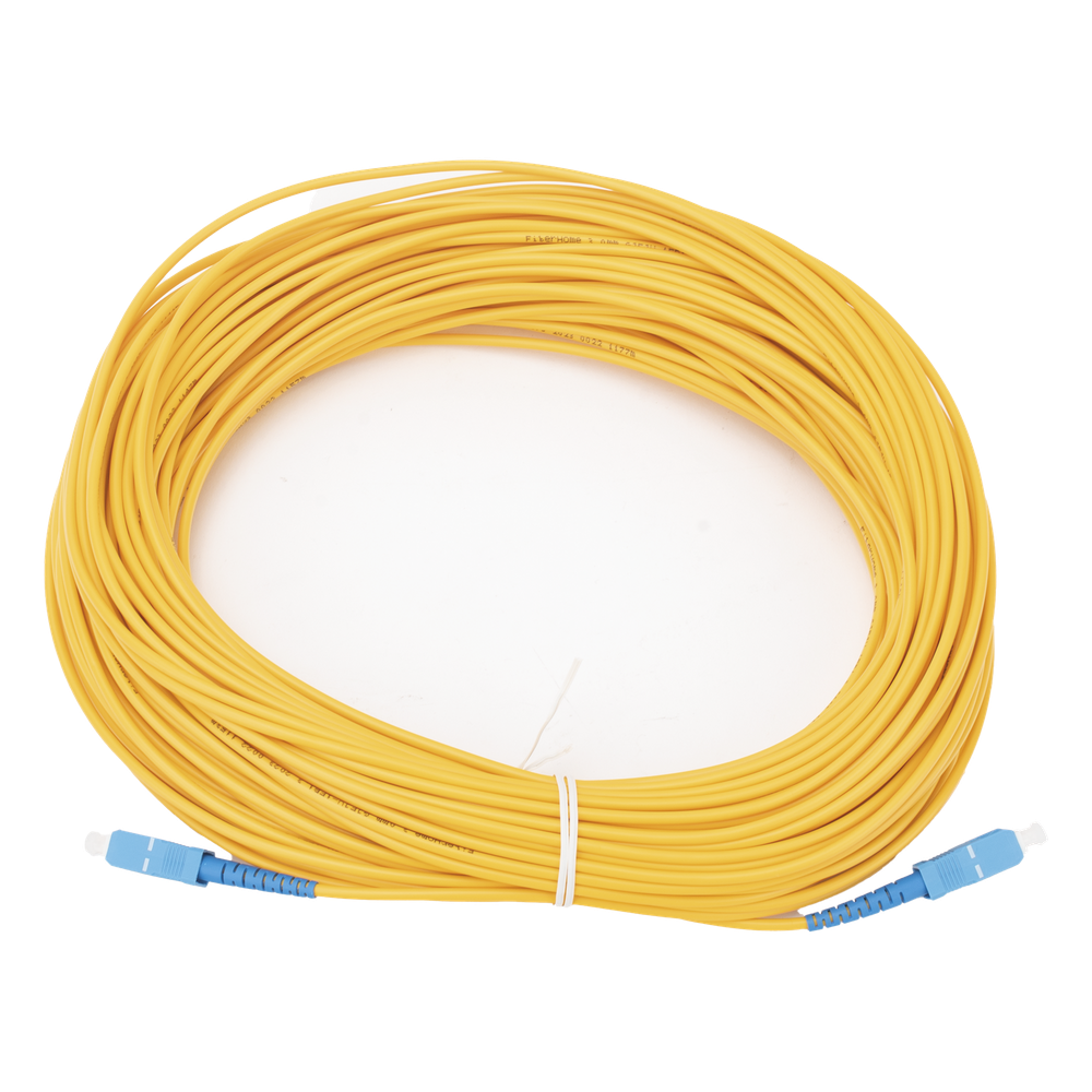Jumper de Fibra Óptica Monomodo SC / UPC-SC / UPC Simplex de 40 Metros (131.23 Pies), 3mm
