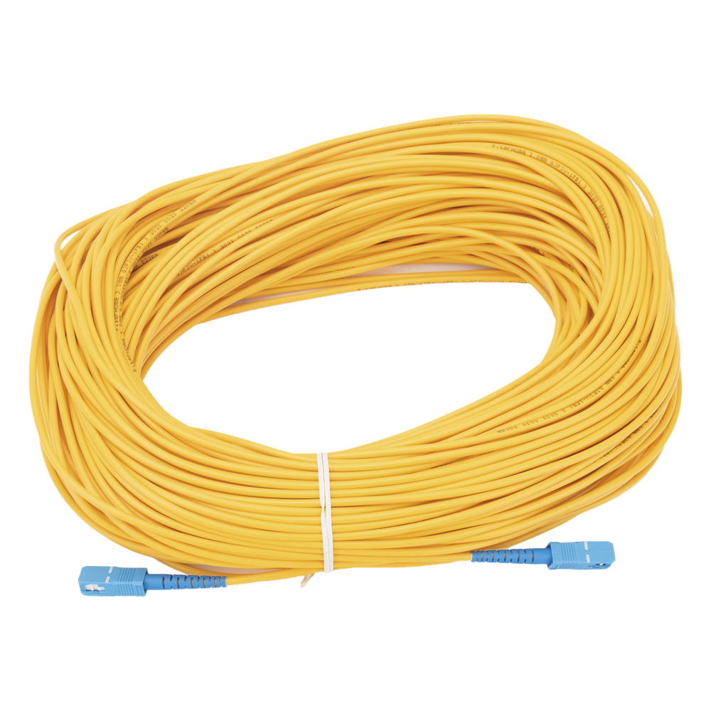 Jumper de Fibra Óptica Monomodo SC / UPC-SC / UPC Simplex de 80 Metros (262.47 Pies), 3mm