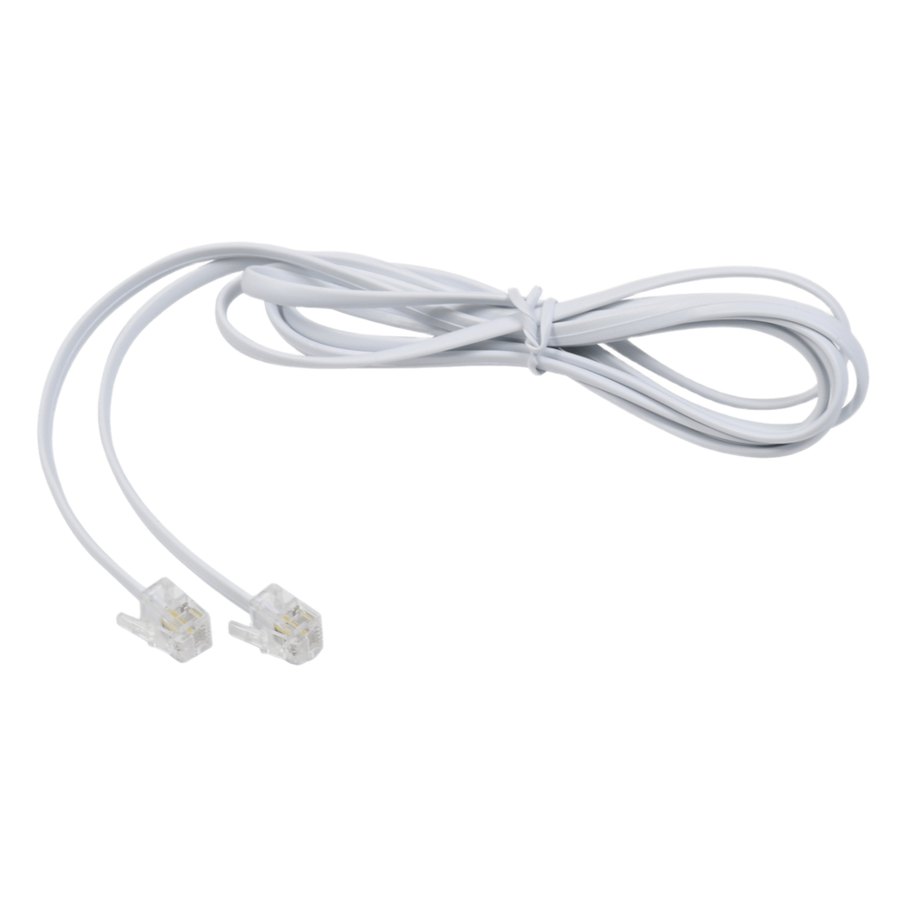Cable Telefónico RJ11 1.5 m, blanco